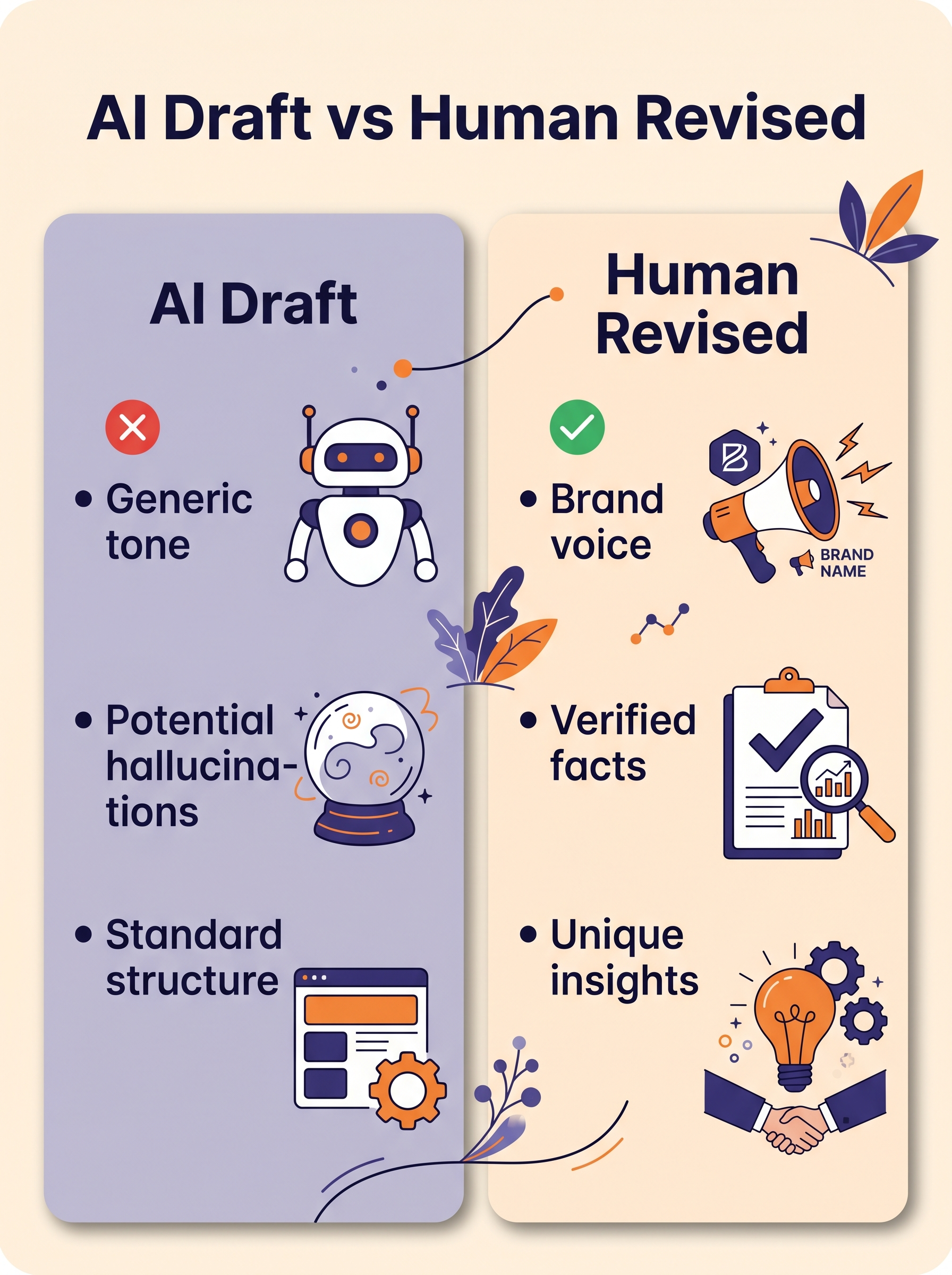 AI Draft vs Human Revised