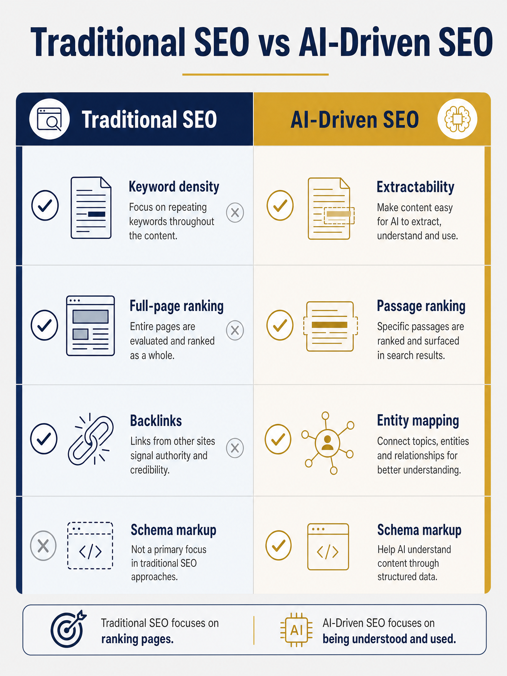 Traditional SEO vs AI-Driven SEO